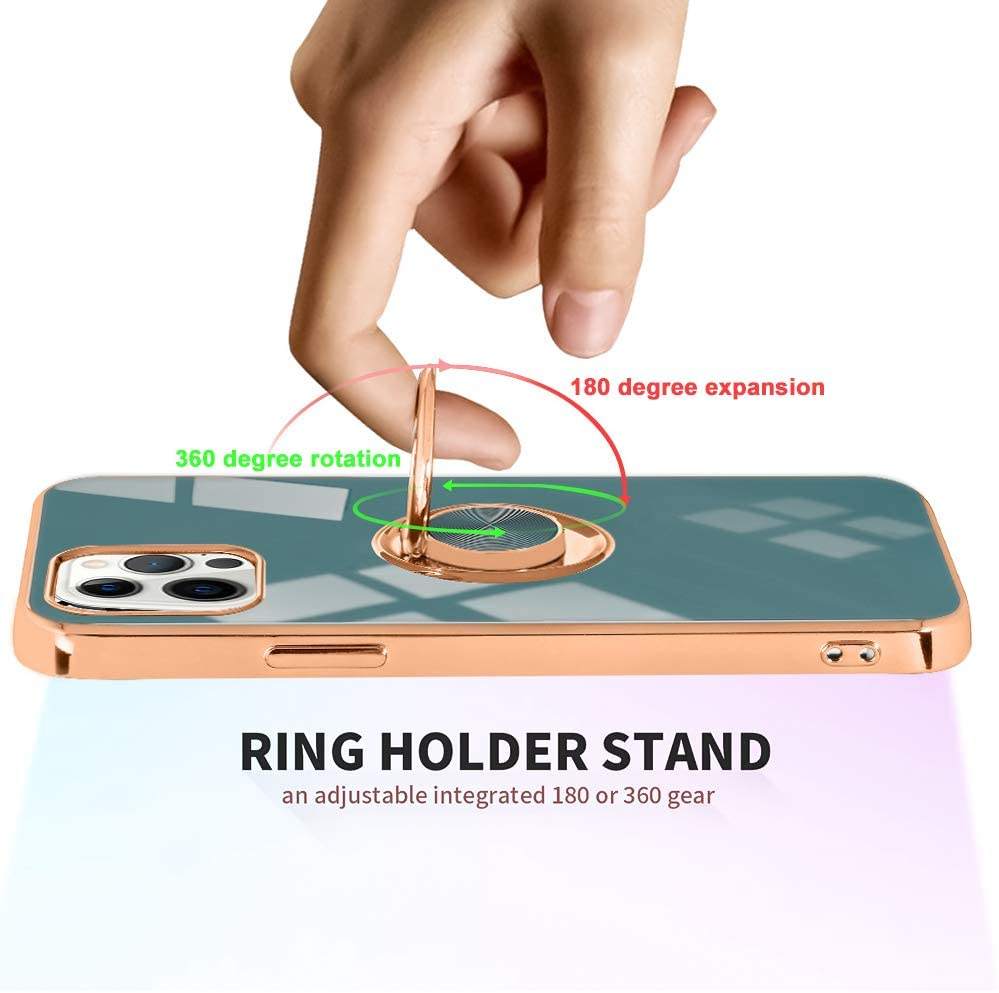 Electroplated Ring Case For Apple iPhone