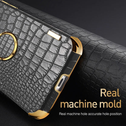Crocodile Pattern Leather Case For Samsung Phones