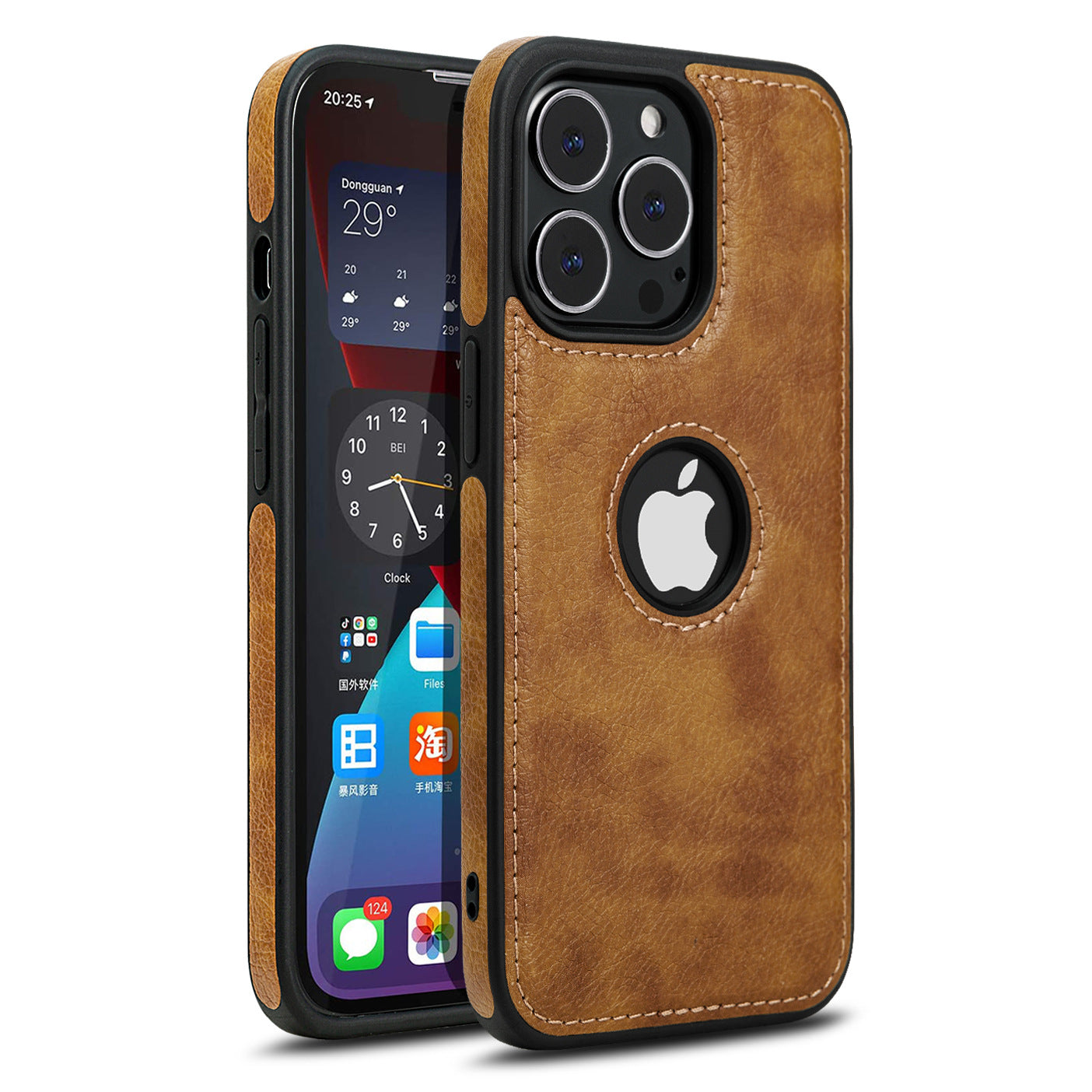Genuine Leather Back Case for Apple iPhone