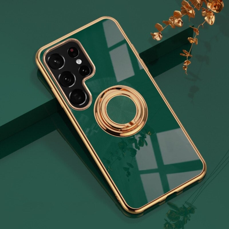 Electroplated Ring Case For Samsung Phones