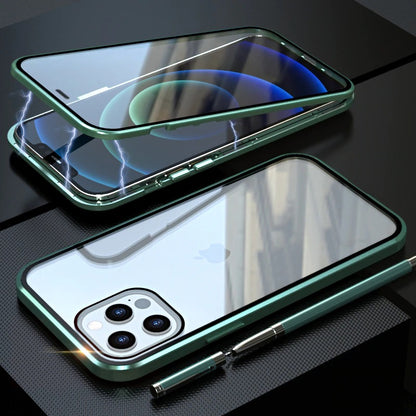 Magnetic Full Body Glass Covers For Apple iPhone