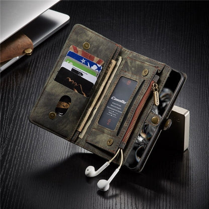 Magnetic Detachable Leather Zipper Wallet Case for Apple iPhone