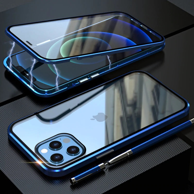 Magnetic Full Body Glass Covers For Apple iPhone