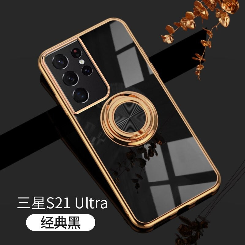 Electroplated Ring Case For Samsung Phones